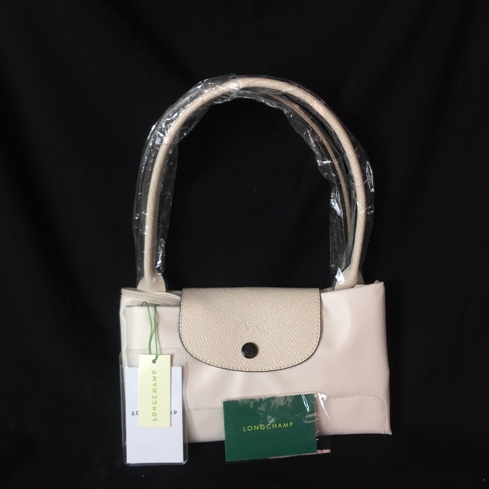 NWT Longchamp Le Pliage Original Large Shoulder Nylon Bag Tote IN OFF WHITE - Picture 9 of 11